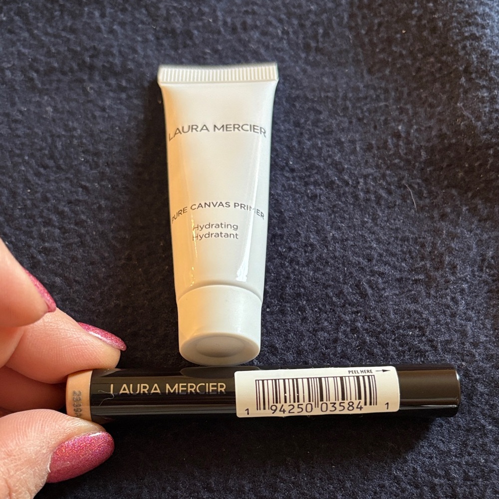 Laura Mercier Hydrating Pure Canvas Primer & Eye color stick in rose gold.